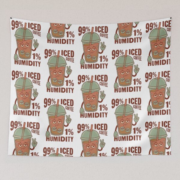 Item preview, 99 Percent Iced Coffee Funny Summer Humidity Quote designed and sold by mo-carnival.