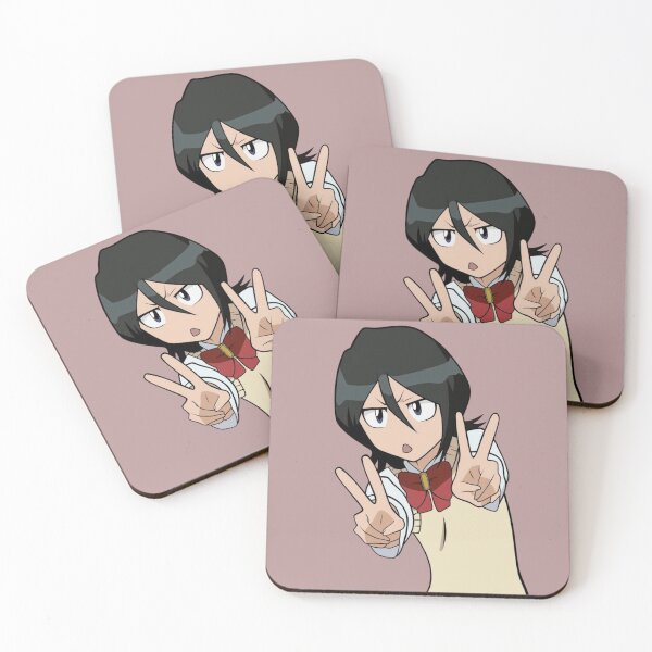 Item preview, Rukia Kuchiki Peace Sign Portrait designed and sold by rythnazorsylli.