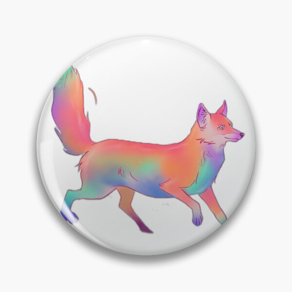 Item preview, Colorful Abstract Rainbow Fox Art designed and sold by DailyDoodlesBySumbul.