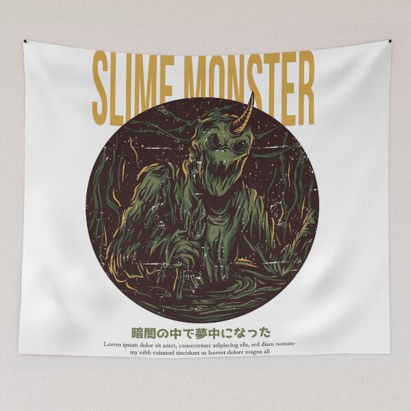 Item preview, Slime Monster - Retro Horror Swamp Creature Art designed and sold by BrewChef.