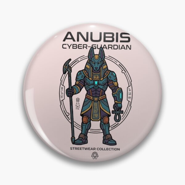 Item preview, Anubis Cyber-Guardian - Futuristic Egyptian God Streetwear designed and sold by alalame.