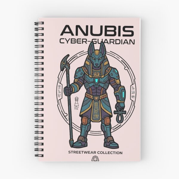 Item preview, Anubis Cyber-Guardian - Futuristic Egyptian God Streetwear designed and sold by alalame.