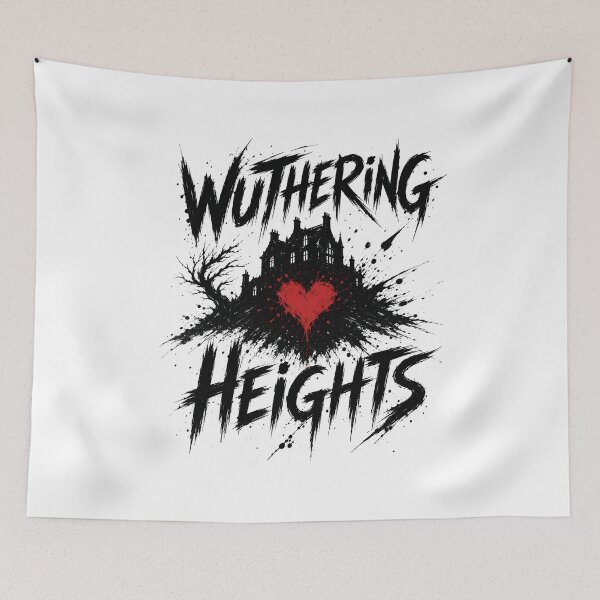 Item preview, Wuthering Heights Bleeding Red Heart Gothic Grunge Literary Art designed and sold by Fenay Designs.