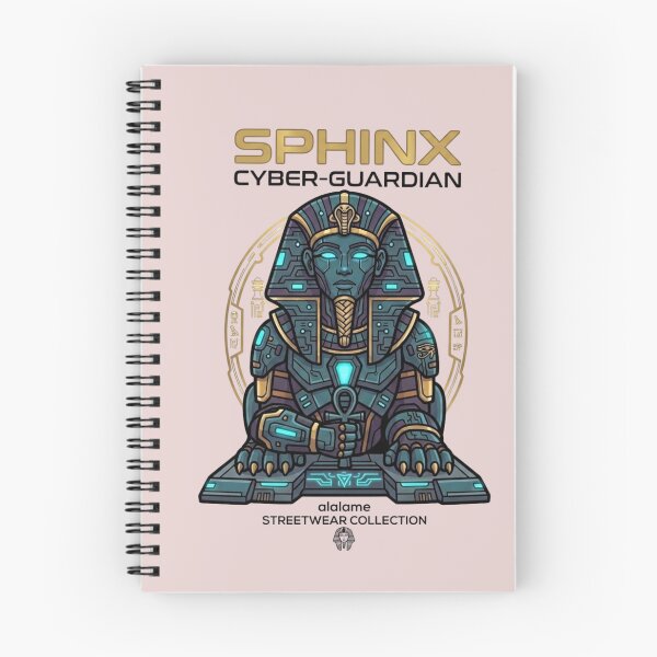 Item preview, Sphinx Cyber-Guardian - Futuristic Egyptian God Streetwear designed and sold by alalame.
