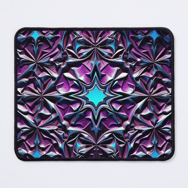 Item preview, Vibrant Purple Star Floral Mandala Wall Art designed and sold by IntelliMindDesigns.
