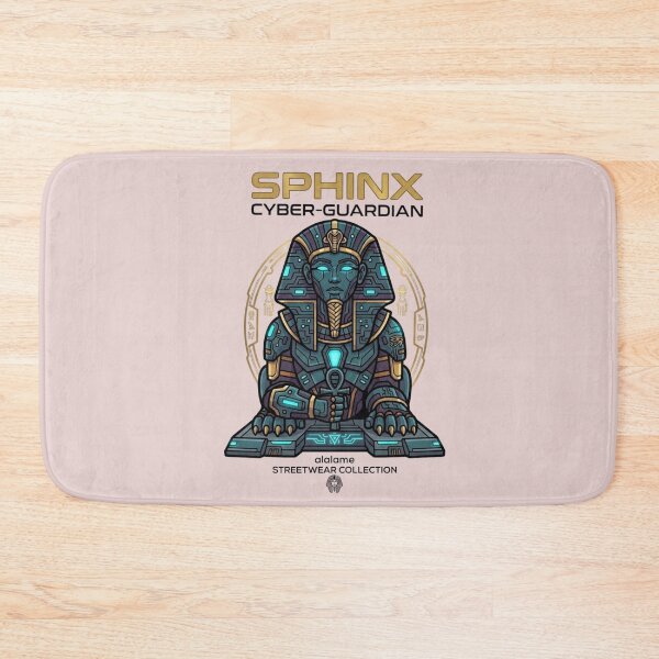 Item preview, Sphinx Cyber-Guardian - Futuristic Egyptian God Streetwear designed and sold by alalame.