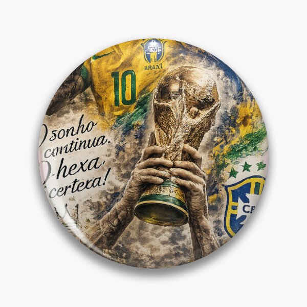 Item preview, Ilustração da seleção brasileira rumo ao hexa copa do mundo  designed and sold by Animes and  Cartoons fashions.