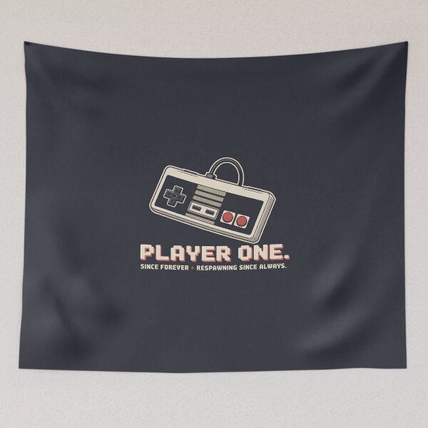 Item preview, Retro Retro Gaming Controller Player One Respawning Slogan designed and sold by Enea Kelo.