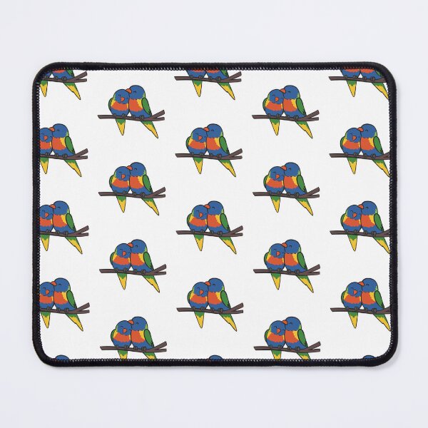 Item preview, Rainbow Lorikeet Pair designed and sold by Yum_Potato.
