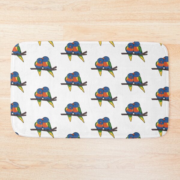 Item preview, Rainbow Lorikeet Pair designed and sold by Yum_Potato.
