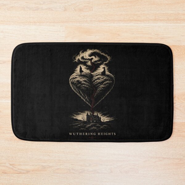 Item preview, Wuthering Heights Split Heart Landscape Surreal Dark Romance Art designed and sold by Fenay Designs.