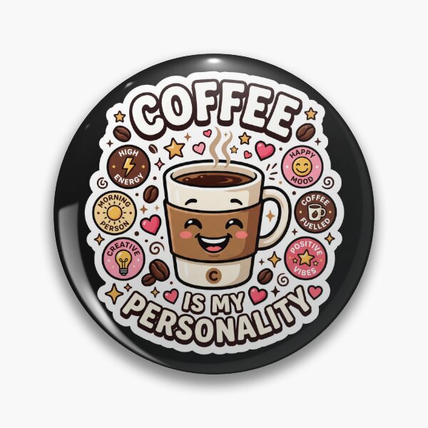 Item preview, Coffee Is My Personality Funny Coffee Lover Design designed and sold by Pixel Analytics.