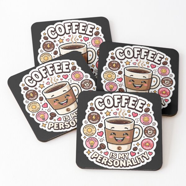 Item preview, Coffee Is My Personality Funny Coffee Lover Design designed and sold by Pixel Analytics.