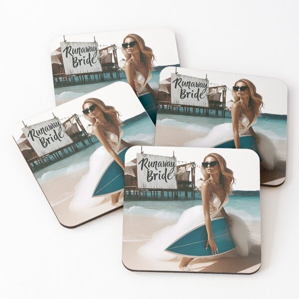 Item preview, Bachelorette Party Bride Surfboard Bungalow designed and sold by Voodoo Store Paranormal Collections.