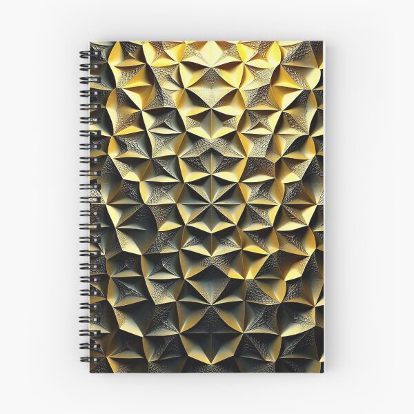 Item preview, Golden Yellow Faceted Geometric Mandala Print designed and sold by IntelliMindDesigns.