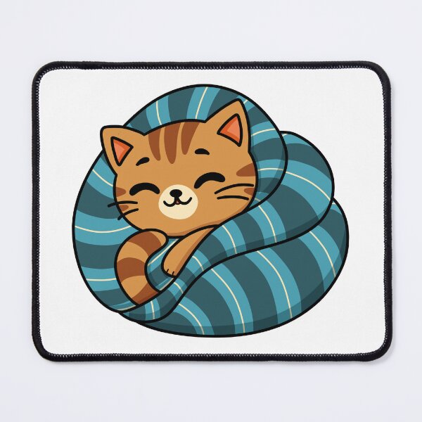 Item preview, Cute Sleepy Orange Cat Under Blanket Kawaii Design designed and sold by Doodle Moon Studios.
