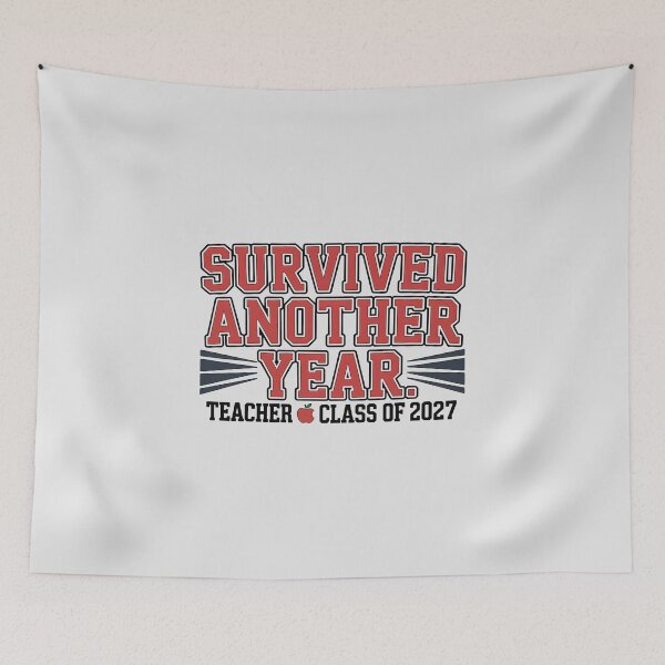 Item preview, Copy of Survived Another Year Teacher Class Of 2027 Varsity Slogan designed and sold by Enea Kelo.
