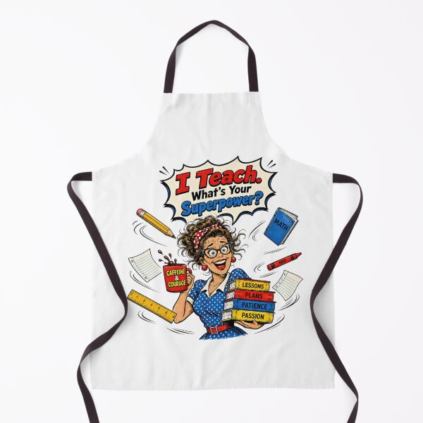 Item preview, I Teach. What's Your Superpower? Teacher Educator Caffeine Courage designed and sold by markymaarty.