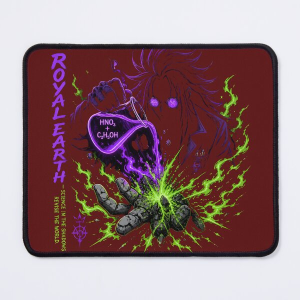 Item preview, Anime Mad Scientist with Purple Aura and Neon Green Chemical Flame designed and sold by RoyalEarthstore.
