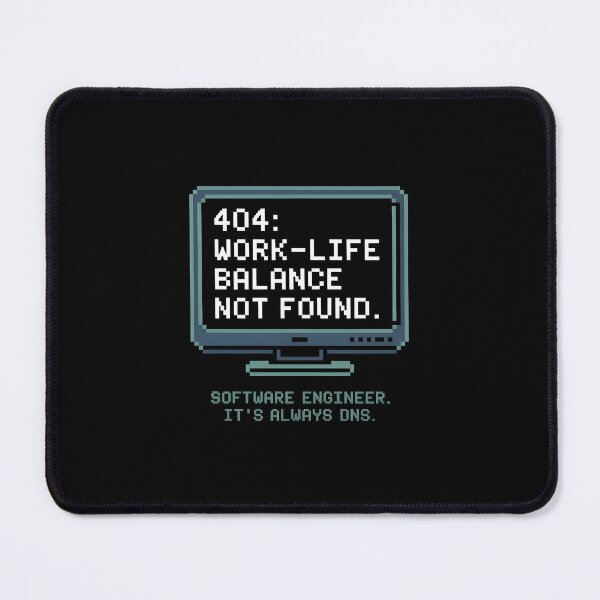 Item preview, Funny Software Engineer 404 Work Life Balance Pixel Art designed and sold by Enea Kelo.