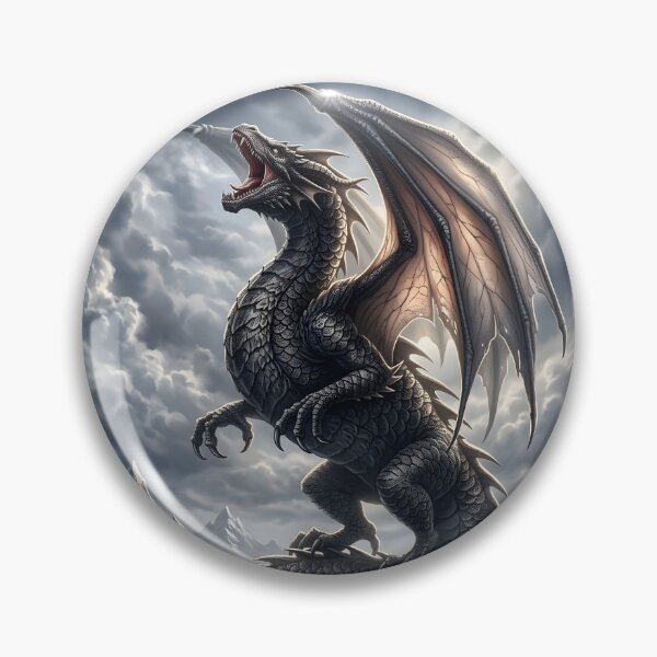 Item preview, Sky Sovereign Dragon Above the Frozen Peaks designed and sold by DragonSerpent Ink.