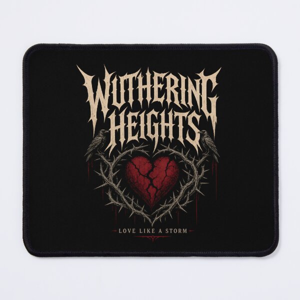Item preview, Wuthering Heights Love Like a Storm Death Metal Gothic Heart designed and sold by Fenay Designs.