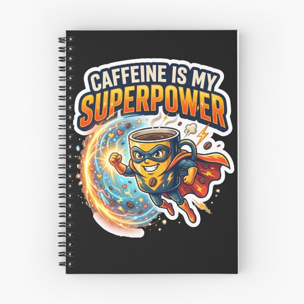 Item preview, Caffeine Is My Superpower Funny Coffee Design designed and sold by Pixel Analytics.
