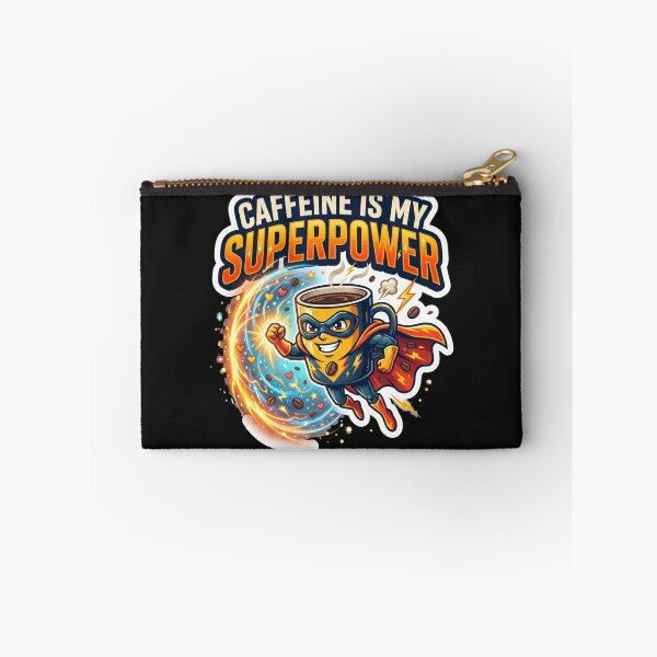 Item preview, Caffeine Is My Superpower Funny Coffee Design designed and sold by Pixel Analytics.