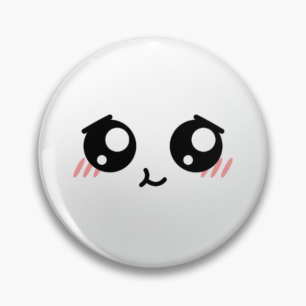 Item preview, Cute kawaii happy calmed blushing face designed and sold by BlushyPrint.