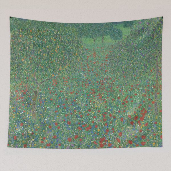 Item preview, Blooming Poppy Field Garden Landscape designed and sold by artofuniverse.