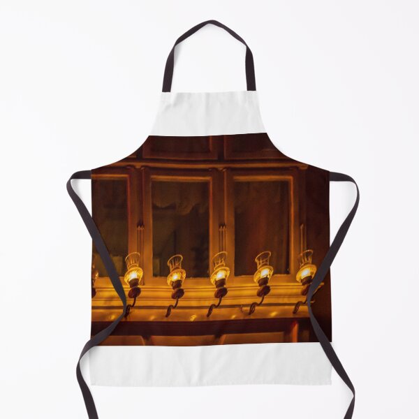 Item preview, Warm Vintage Lanterns Aligned Under Window Casting Amber Glow Over Rustic Interior designed and sold by Nmallia.