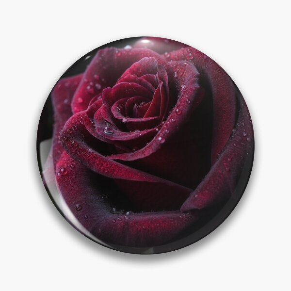 Item preview, Gothic Burgundy Rose Floral Art designed and sold by WitchyBotanicaArt.
