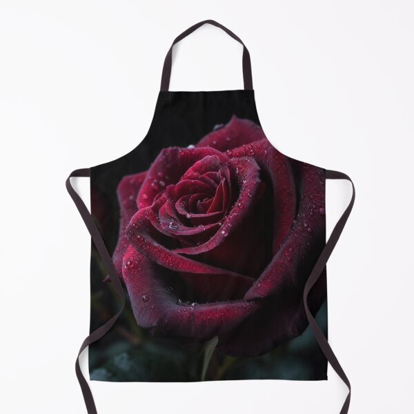 Item preview, Gothic Burgundy Rose Floral Art designed and sold by WitchyBotanicaArt.