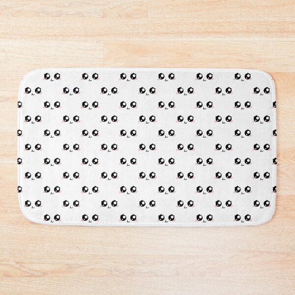 Item preview, Cute kawaii happy calmed blushing face pattern designed and sold by BlushyPrint.