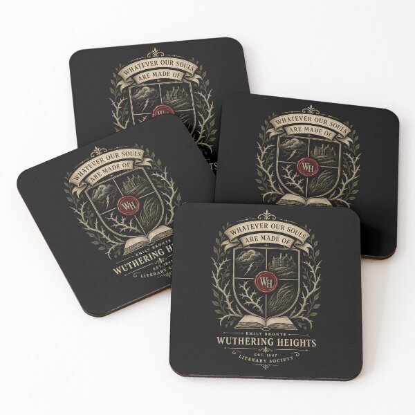 Item preview, Wuthering Heights Whatever Our Souls Are Made Of Literary Crest designed and sold by Fenay Designs.