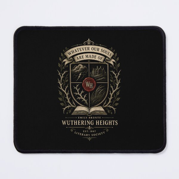 Item preview, Wuthering Heights Whatever Our Souls Are Made Of Literary Crest designed and sold by Fenay Designs.