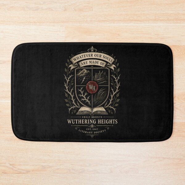Item preview, Wuthering Heights Whatever Our Souls Are Made Of Literary Crest designed and sold by Fenay Designs.
