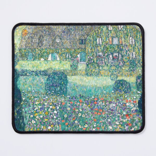 Item preview, Country House With Blooming Flower Garden designed and sold by artofuniverse.