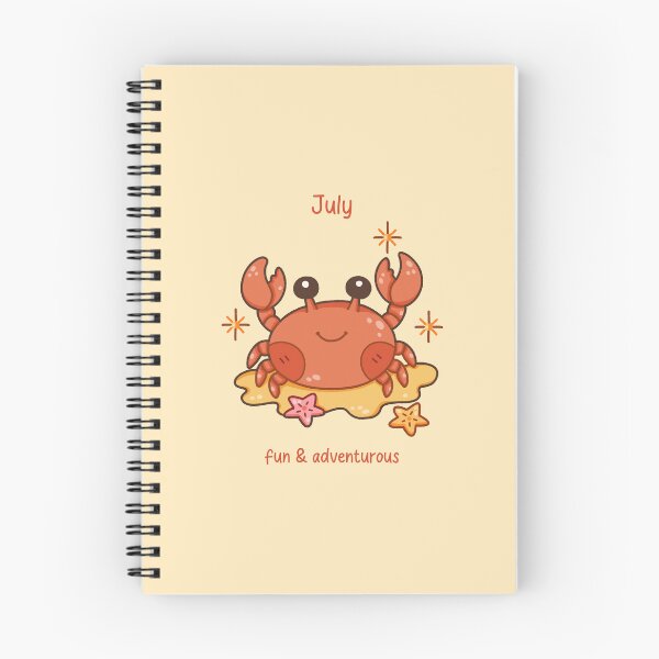 Item preview, July Crab – Fun & Adventurous designed and sold by TheRightNotes.