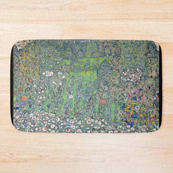 Item preview, Lush Cottage Garden With Pink Flowers designed and sold by artofuniverse.
