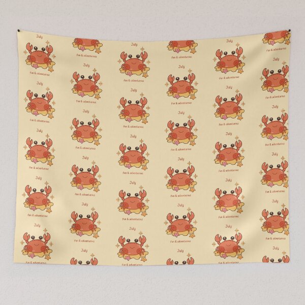 Item preview, July Crab – Fun & Adventurous designed and sold by TheRightNotes.