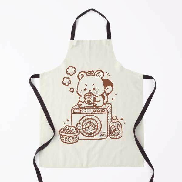 Item preview, Cute Squirrel Laundry Day Coffee Illustration designed and sold by ToonToos.