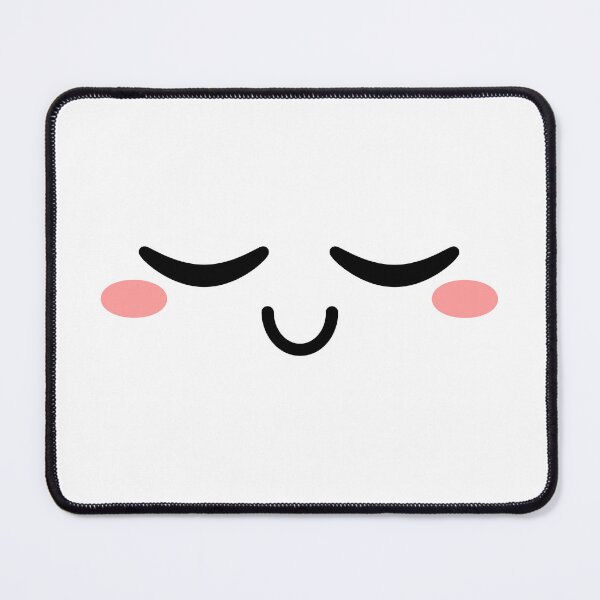 Item preview, Cute kawaii smiling calm blushing face designed and sold by BlushyPrint.