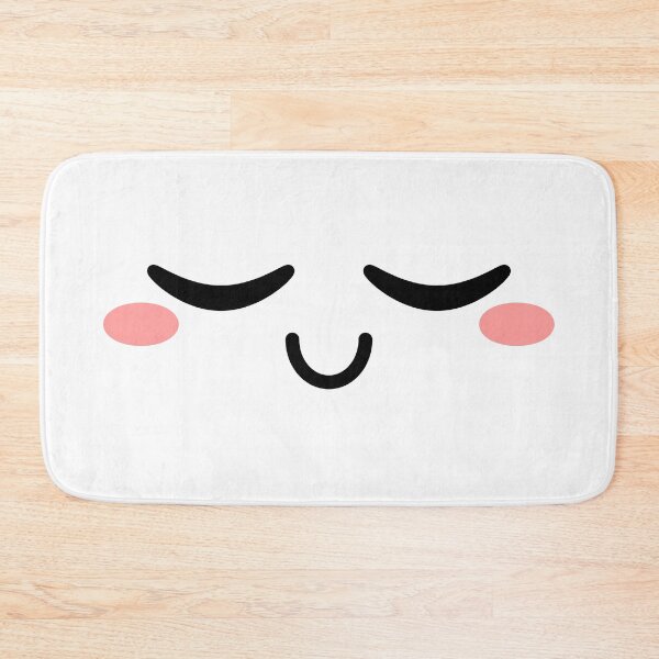 Item preview, Cute kawaii smiling calm blushing face designed and sold by BlushyPrint.