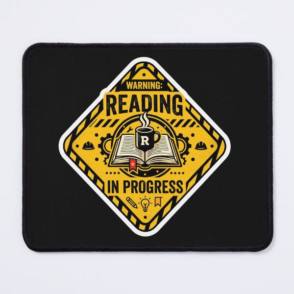 Item preview, Reading In Progress Funny Book Lover Design designed and sold by Pixel Analytics.