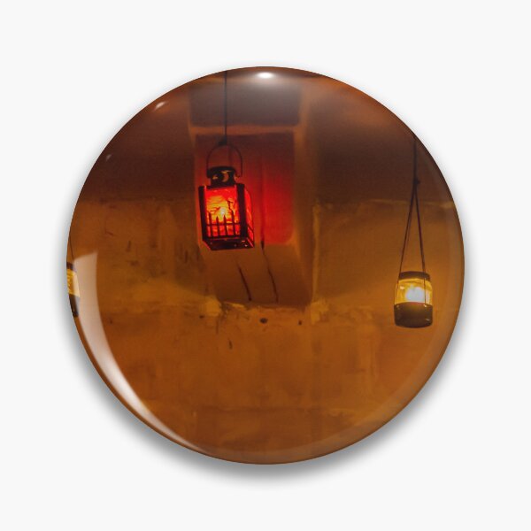 Item preview, Warm Hanging Lanterns And Candlelight Against A Rustic Wall For Cozy Ambient Lighting designed and sold by Nmallia.