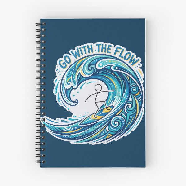 Item preview, Go With the Flow Stickman Surf Adventure designed and sold by Chroma Dreams .