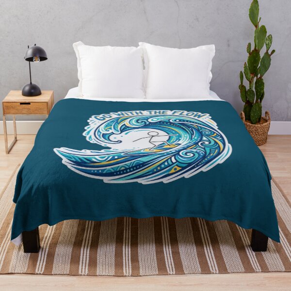 Item preview, Go With the Flow Stickman Surf Adventure designed and sold by Chroma Dreams .