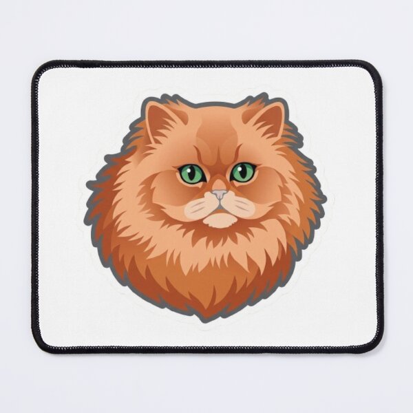 Item preview, Fluffy orange cat – kawaii illustration for decoration and customization designed and sold by PrintforDesign.