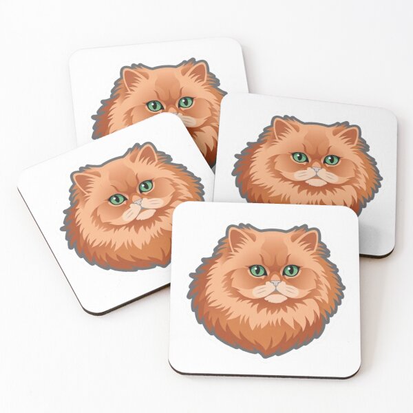 Item preview, Fluffy orange cat – kawaii illustration for decoration and customization designed and sold by PrintforDesign.